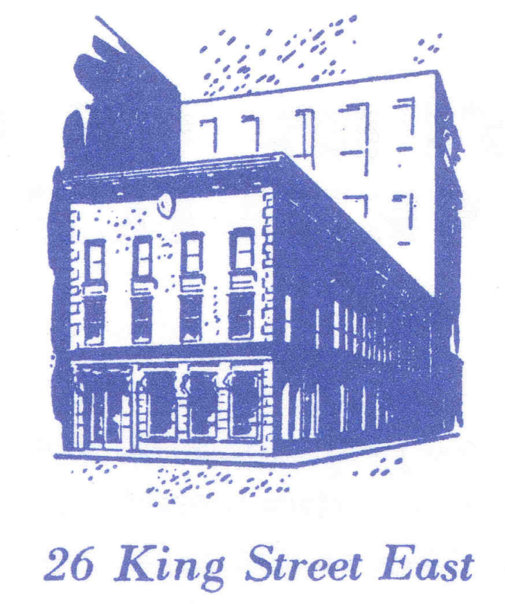 The building at 26 King Street used as a head office by Edward Rogers Wood. This building has since been demolished. (Courtesy of Royal Bank of Canada)