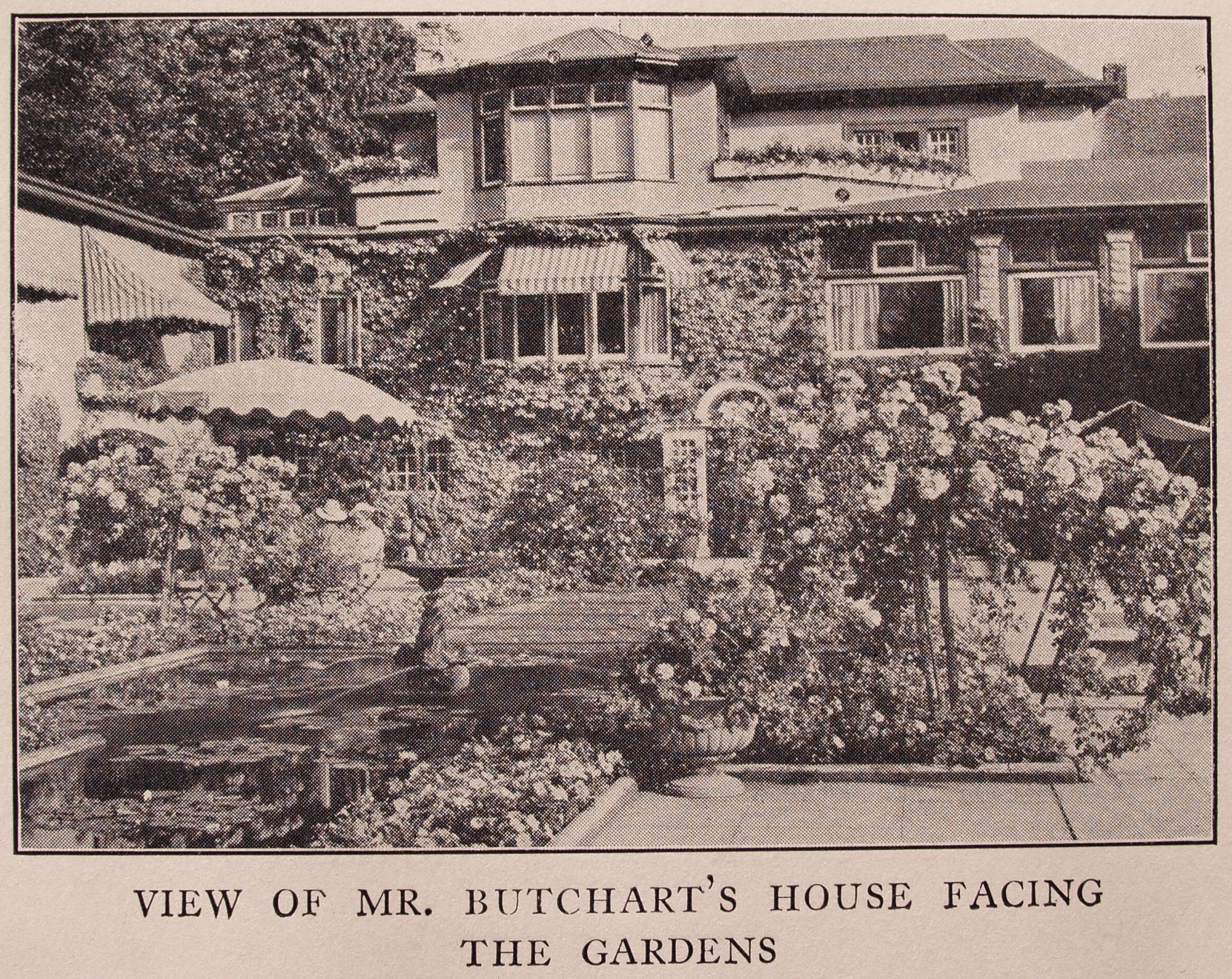 The Italian Garden, 1932. This photo appeared in Robert Davis' book, Canadian Cavalcade (Author's collection)