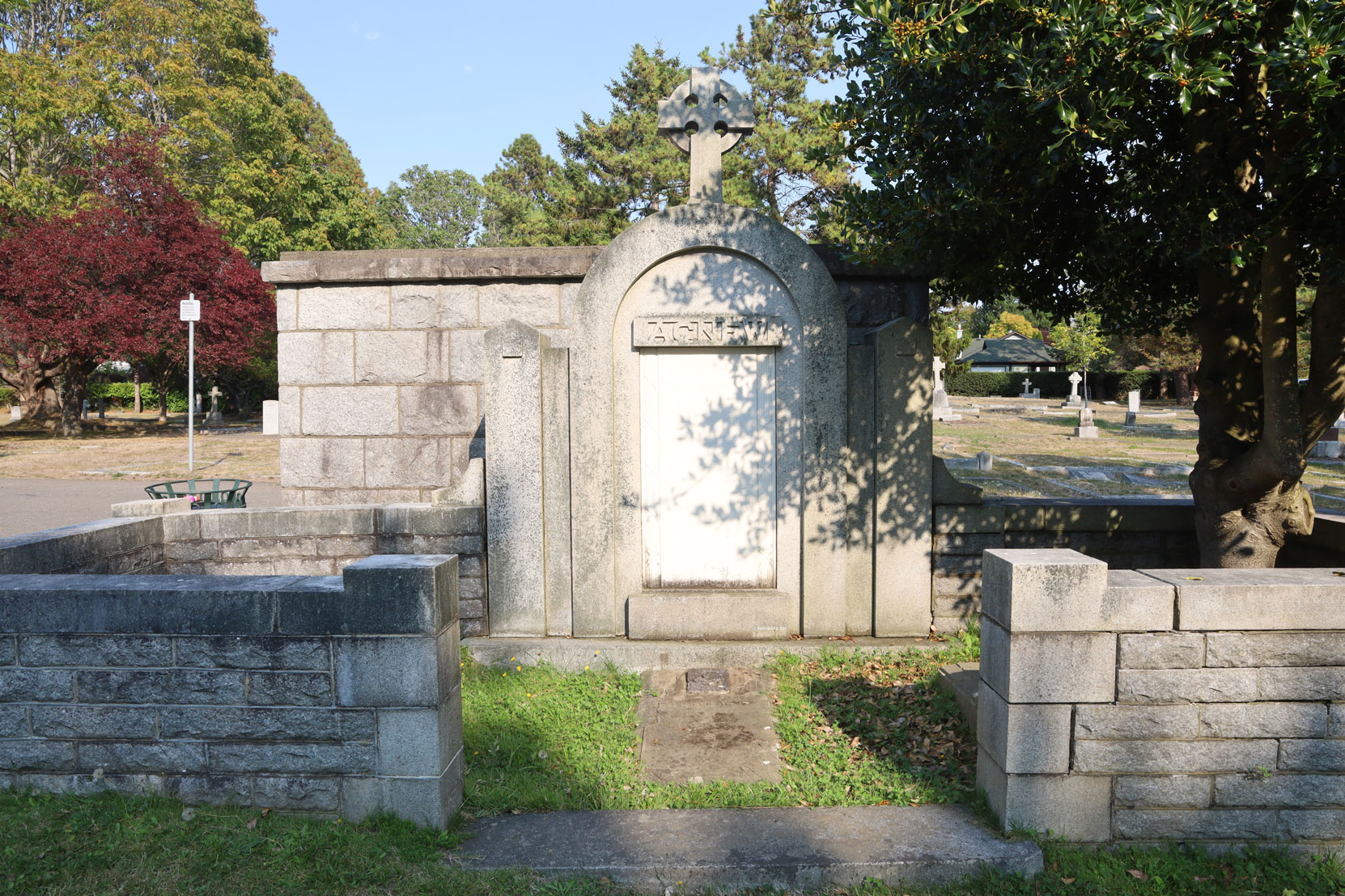 The Agnew family grave, Ross Bay Cemetery, where Katherine "Kay" Agnew is buried. (photo: Mark Anderson)