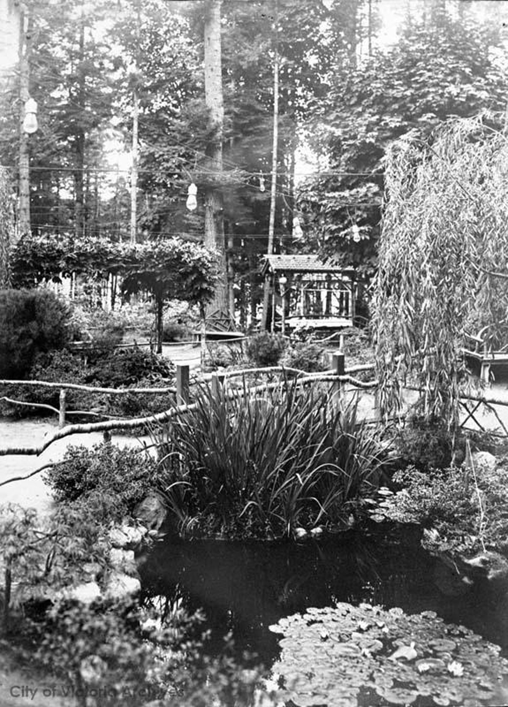 The Japanese Tea House at Gorge Park, 1912 (City of Victoria Archives photo M07753)