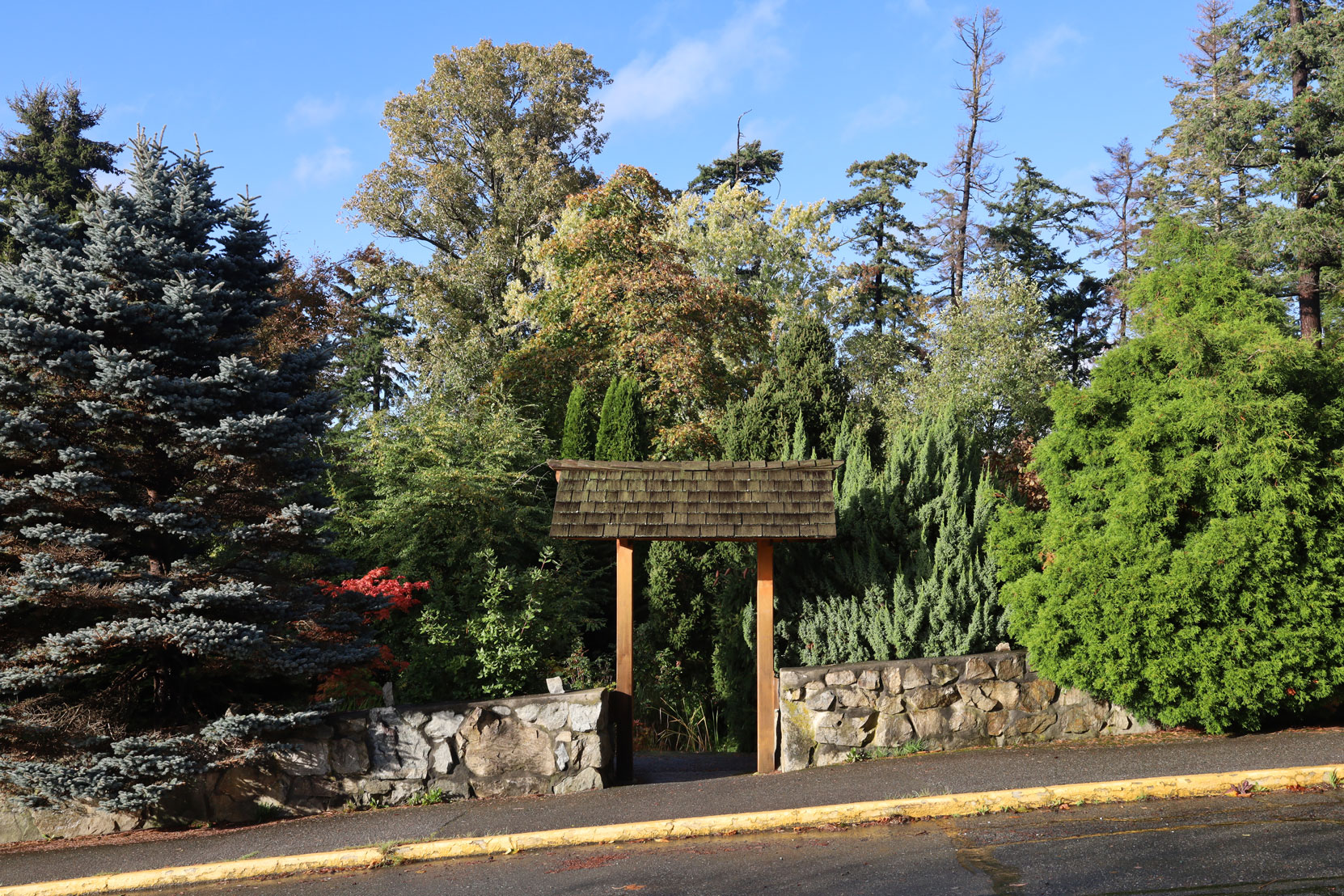 The site of Isaburo Kishida's Japanese Tea Garden design in Gorge Park, as it appears today. (photo by Author)