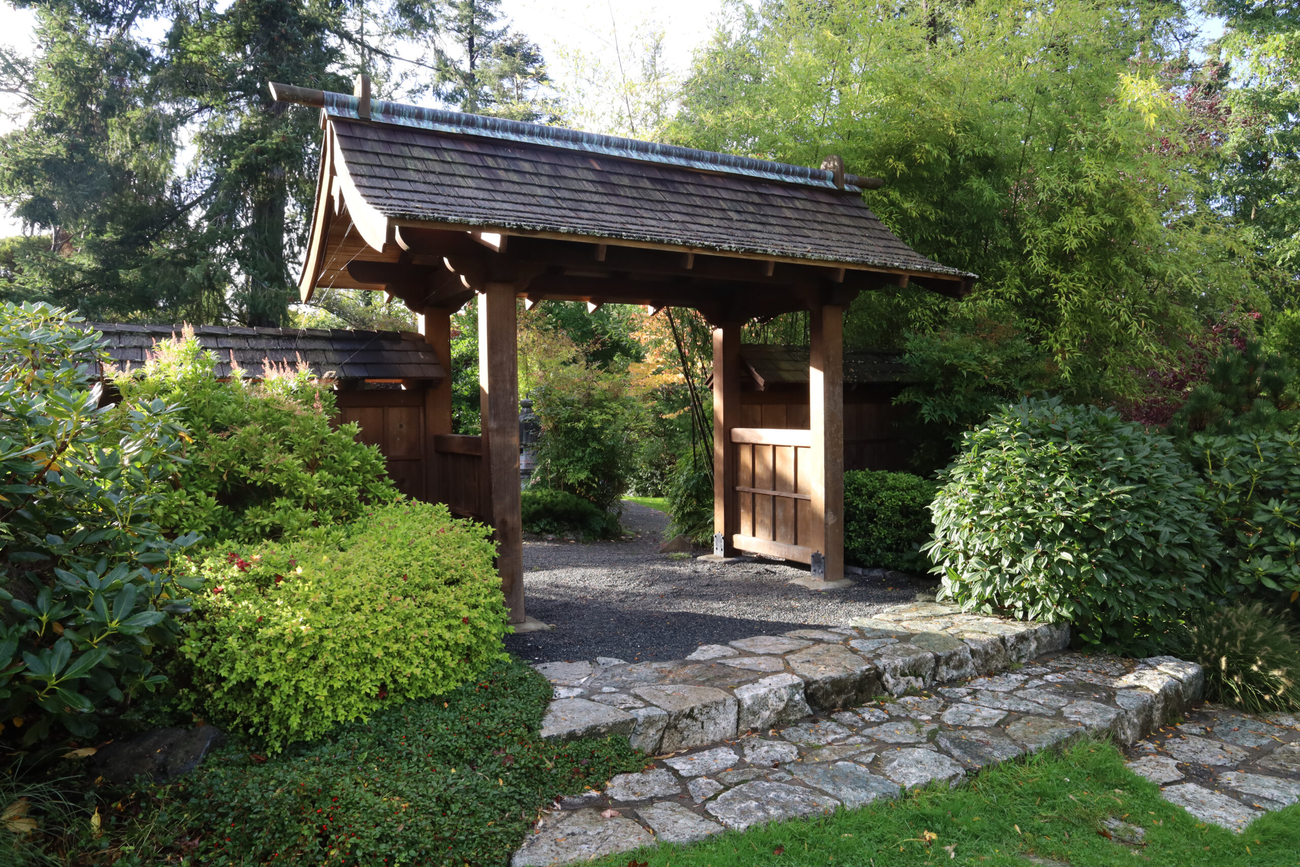 The site of Isaburo Kishida's Japanese Tea Garden design in Gorge Park, as it appears today. (photo by Author)