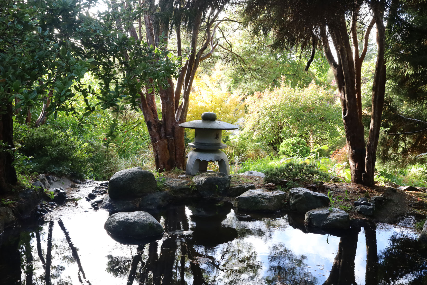 The site of Isaburo Kishida's Japanese Tea Garden design in Gorge Park, as it appears today. (photo by Author)