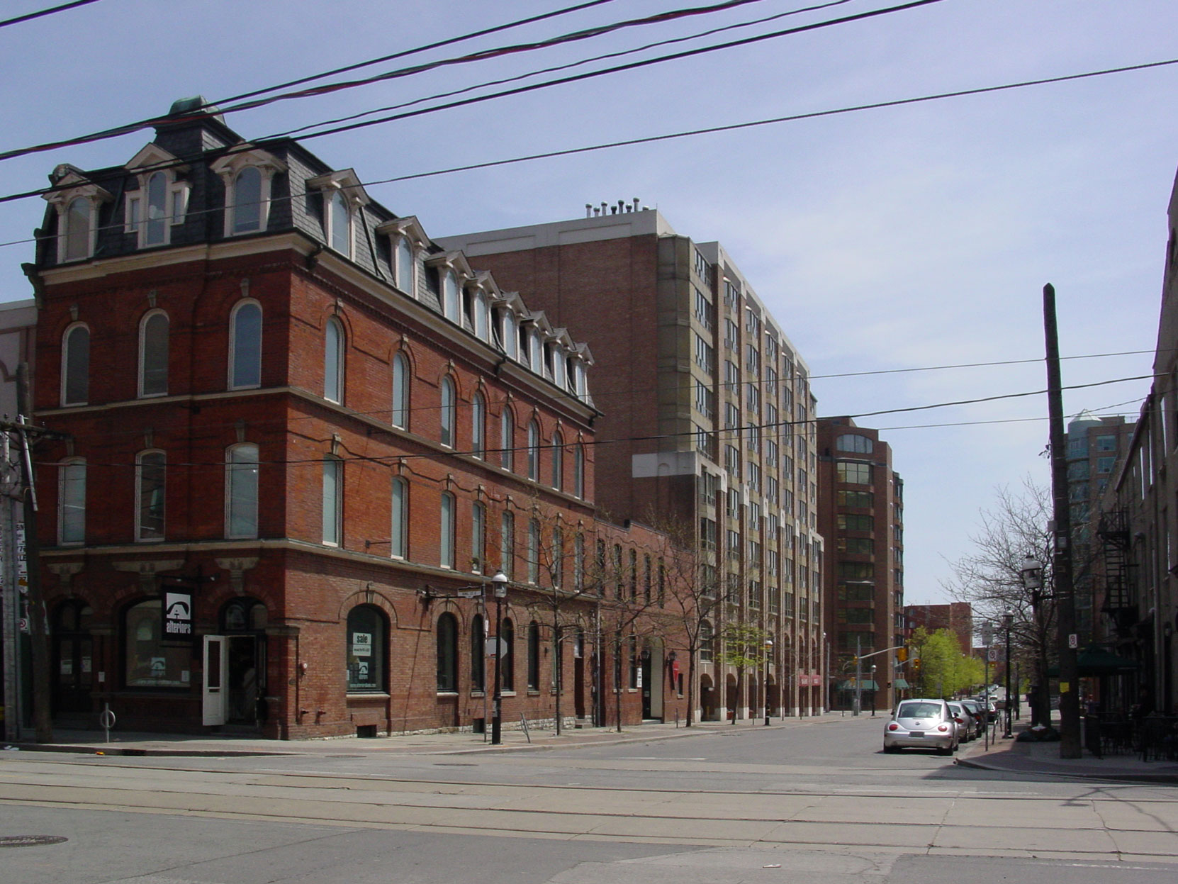 The south east corner of George Street and King Street East in downtown Toronto. This block of George Street was Jennie Butchart's childhood home. (Photo by Author)