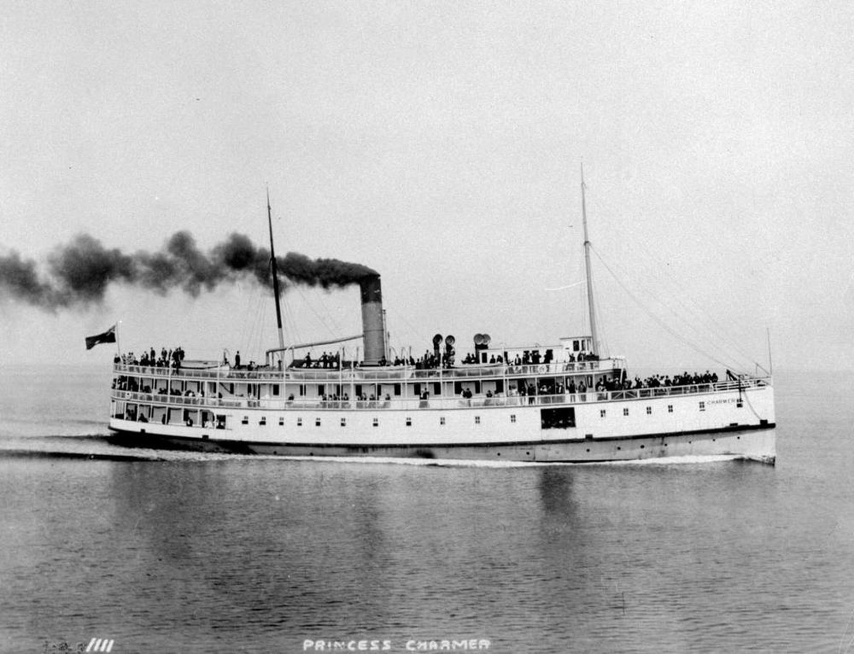 The CPR Coastal Service steamer SS Charmer, circa 1905 (BC Archives photo C-06031)